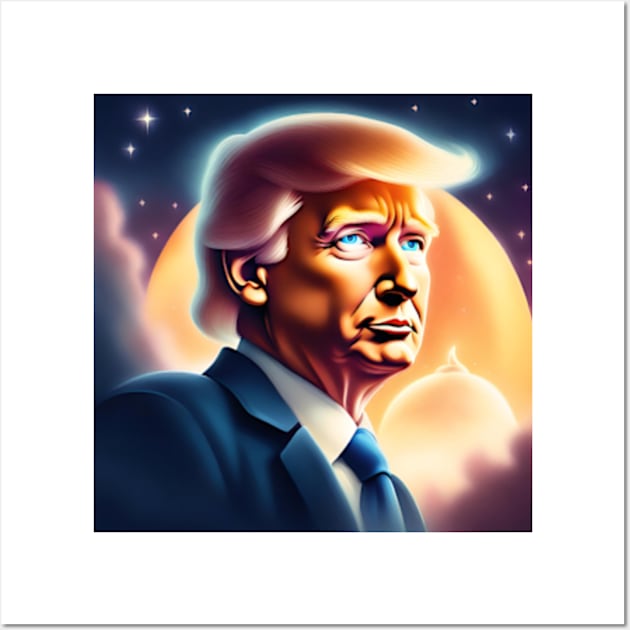 donald trump portrait Wall Art by badrhijri